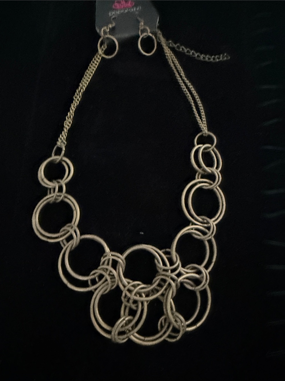 paparazzi Gold Multi-Loop Circle Necklace